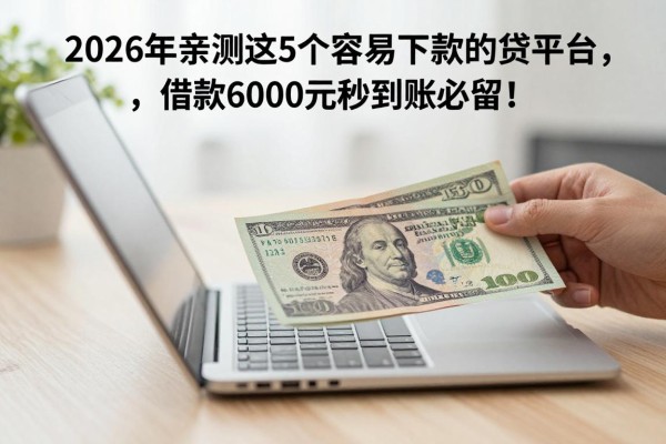 2026年亲测这5个容易下款的小贷平台,借款6000元秒到账必留!