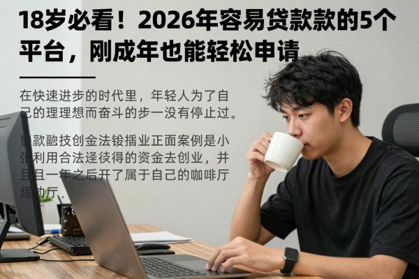 18岁必看！2026年最容易贷款的5个平台，刚成年也能轻松申请