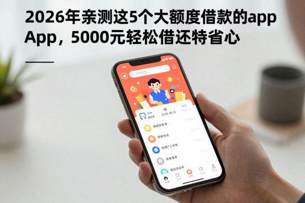 2026年亲测这5个大额度借款的app,5000元轻松借还特省心