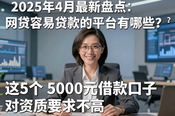 2025年4月最新盘点:网贷容易贷款的平台有哪些?这5个5000元借款口子对资质要求不高