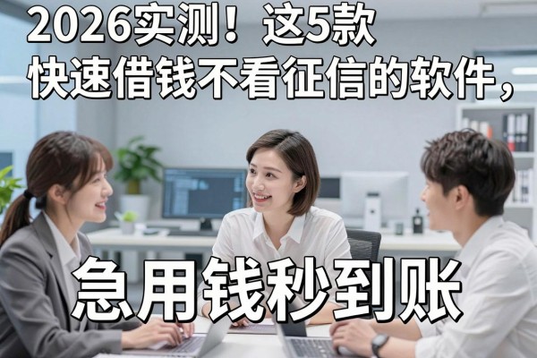2026实测！这5款快速借钱不看征信的软件，急用钱秒到账！