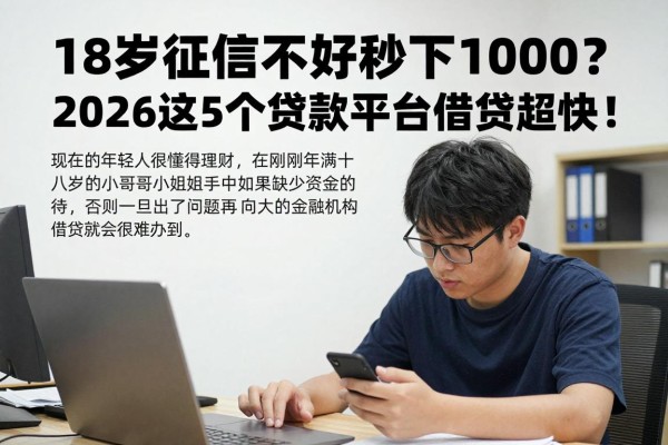 18岁征信不好秒下1000?2026这5个贷款平台借钱超快!