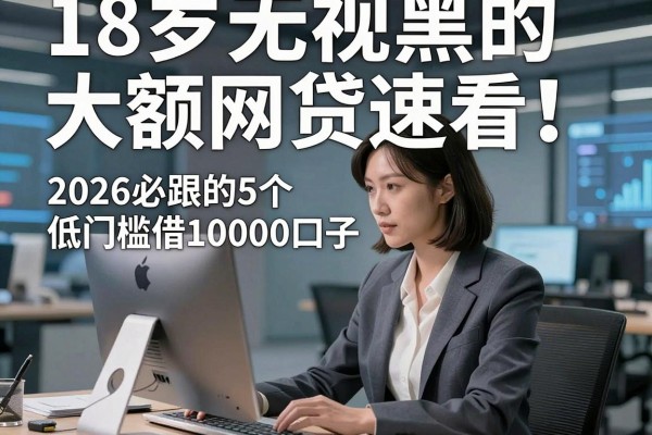 18岁无视黑白的大额网贷速看！2026必跟的5个低门槛借10000口子