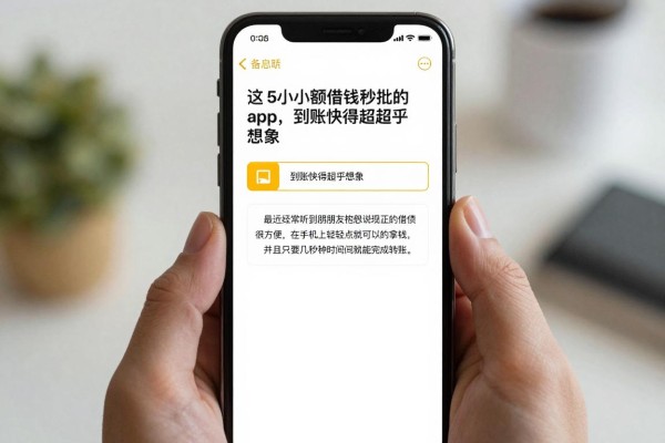 2026实测推荐！这5个小额借钱秒批的app，到账快得超乎想象