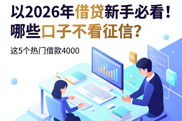 2026年借贷新手必看!哪些口子不看征信?这5个热门借款4000对征信要求超低