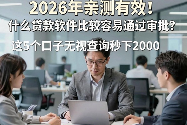 2026年亲测有效!什么贷款软件比较容易通过审批?这5个口子无视查询秒下2000