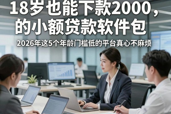 18岁也能下款2000的小额贷款软件包,2026年这5个年龄门槛低的平台真心不麻烦