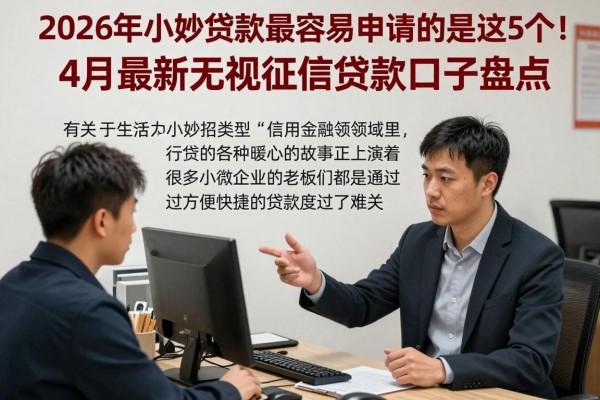 2026年小额贷款最容易申请的是这5个!4月最新无视征信贷款口子盘点