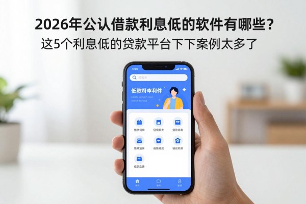 2026年公认借款利息低的软件有哪些?这5个利息低的贷款平台下款案例太多了