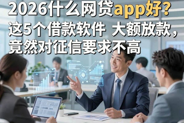 2026什么网贷app好?这5个借款软件大额放款竟然对征信要求不高!