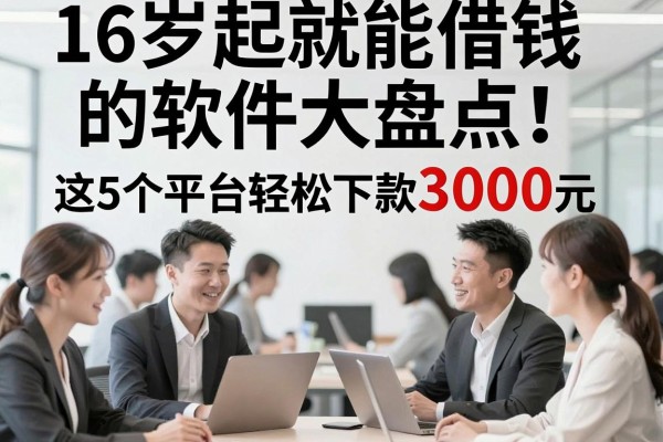 16岁起就能借钱的软件大盘点!这5个平台轻松下款3000元