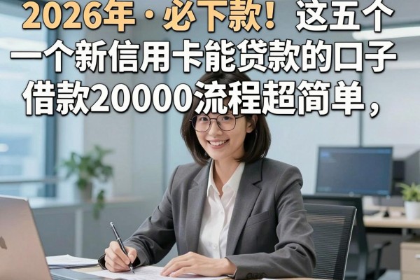 2026年必下款！这五个新信用卡能贷款的口子，借款20000流程超简单