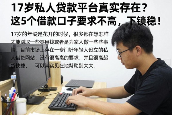 17岁私人贷款平台真实存在？这5个借款口子要求不高，下款稳！
