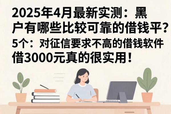 2025年4月最新实测:黑户有哪些比较可靠的借钱平台?这5个对征信要求不高的借钱软件,借3000元真的很实用!