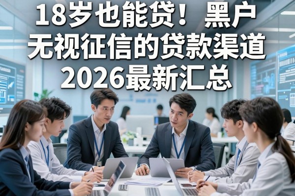 18岁也能贷！黑户无视征信的贷款渠道2026最新汇总