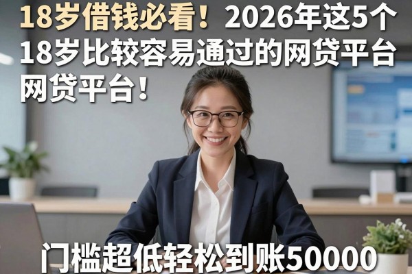 18岁借钱必看！2026年这5个18岁比较容易通过的网贷平台，门槛超低轻松到账5000