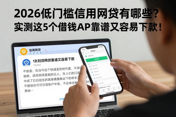 2026低门槛信用网贷有哪些?实测这5个借钱APP靠谱又容易下款!