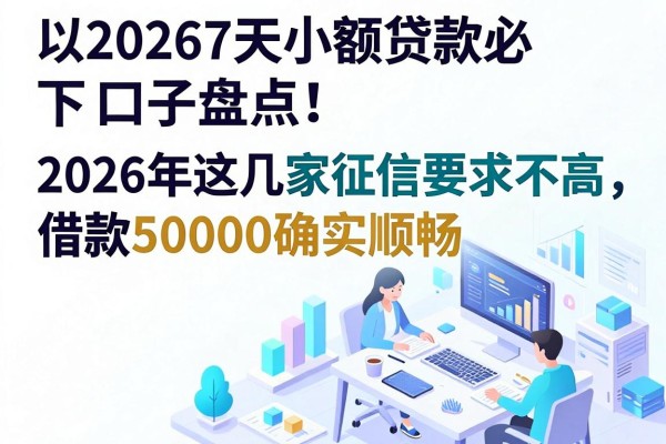 20267天小额贷款必下口子盘点!2026年这几家征信要求不高,借款50000确实顺畅