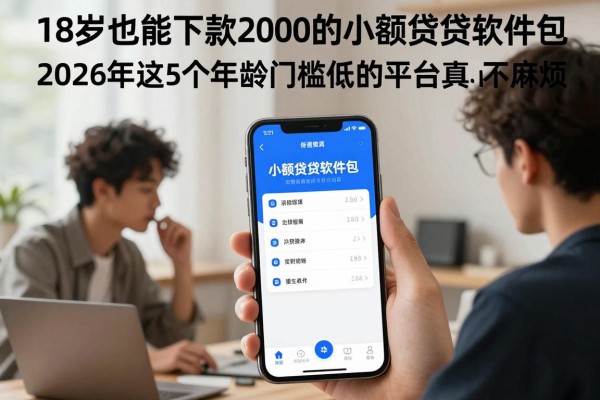 18岁也能下款2000的小额贷款软件包，2026年这5个年龄门槛低的平台真心不麻烦