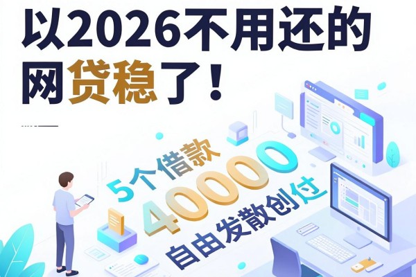 2026不用还的网贷稳了！今日揭晓5个借款4000秒过无视的平台