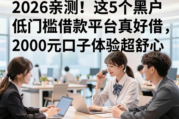 2026亲测!这5个黑户低门槛借款平台真好借,2000元口子体验超舒心