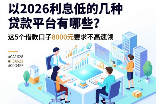 2026利息低的几种贷款平台有哪些?这5个借款口子8000元要求不高速领