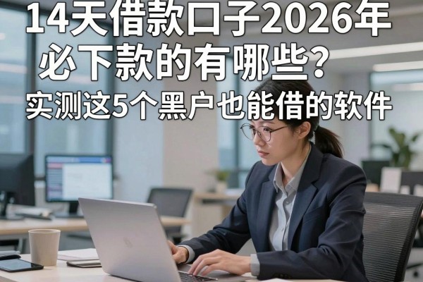 14天借款口子2026年必下款的有哪些？实测这5个黑户也能借的软件！