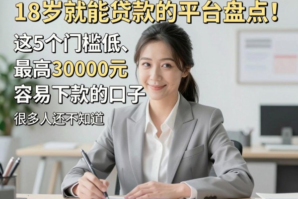 18岁就能贷款的平台盘点!这5个门槛低、最高30000元容易下款的口子,很多人还不知道