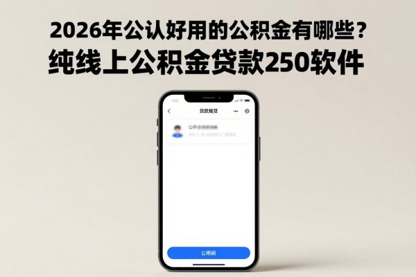 2026年公认好用的纯线上公积金贷款有哪些?盘点5个要求不高的纯线上公积金借款2500软件