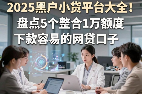 2025黑户小贷平台大全!盘点5个整合1万额度、下款容易的网贷口子