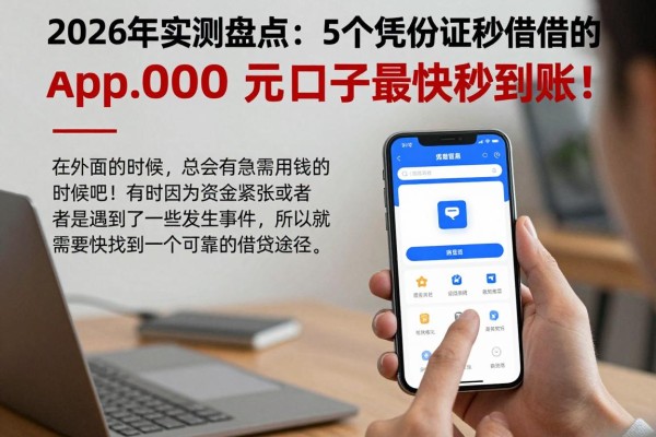 2026年实测盘点：5个凭身份证秒借款的app，3000元口子最快秒到账！