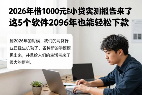 2026年借1000元的小贷实测报告来了!这5个软件2026年也能轻松下款
