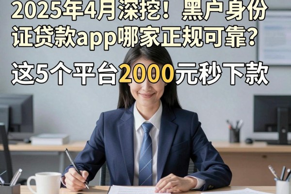 2025年4月深挖!黑户身份证贷款app哪家正规可靠?这5个平台2000元秒下款