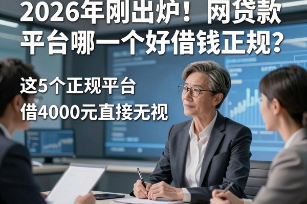 2026年刚出炉!网贷款平台哪一个好借钱正规?这5个正规平台借4000元直接无视