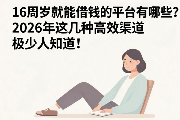 16周岁就能借钱的平台有哪些?2026年这几种高效渠道极少人知道!