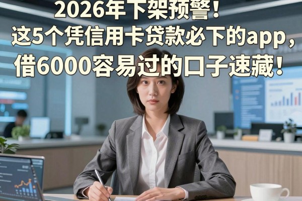 2026年下架预警！这5个凭信用卡贷款必下的app，借6000容易过的口子速藏
