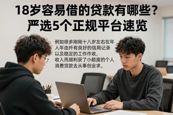 18岁容易借的贷款有哪些？严选5个正规平台速览！