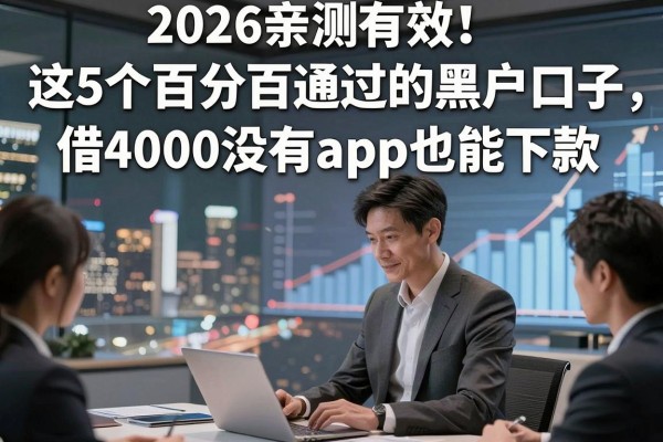 2026亲测有效!这5个百分百通过的黑户口子,借4000没有app也能下款