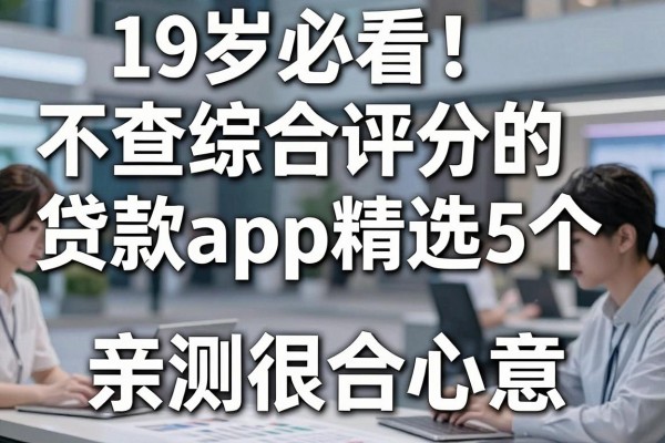 19岁必看!不查综合评分的贷款app精选这5个,亲测很合心意
