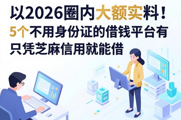 2026圈内大额实料！5个不用身份证的借钱平台有，只凭芝麻信用就能借