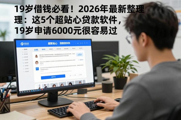 19岁借钱必看！2026年最新整理：这5个超贴心贷款软件，19岁申请6000元很容易过