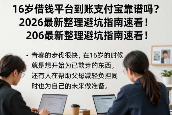 16岁借钱平台到账支付宝靠谱吗?2026最新整理避坑指南速看!