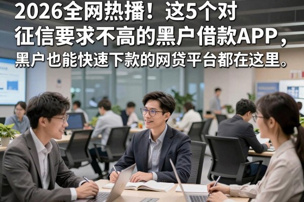 2026全网热播！这5个对征信要求不高的黑户借款APP，黑户也能快速下款的网贷平台都在这里