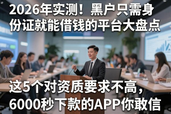 2026年实测!黑户只需身份证就能借钱的平台大盘点,这5个对资质要求不高、6000秒下款的APP你敢信?