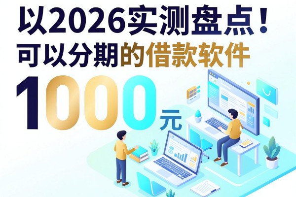 2026实测盘点!这5款可以分期的借款软件,1000元也能轻松借