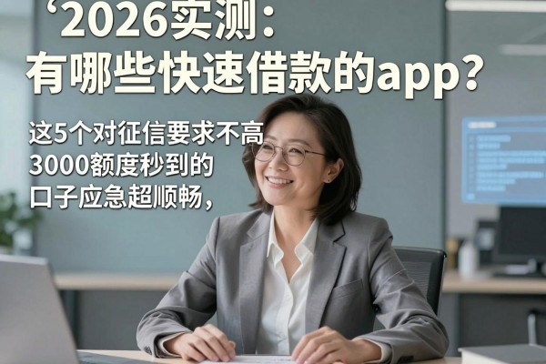 2026实测:有哪些快速借款的app?这5个对征信要求不高、3000额度秒到的口子应急超顺畅