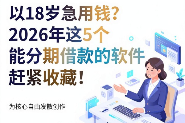 18岁急用钱？2026年这5个能分期借款的软件，赶紧收藏！