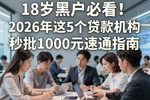 18岁黑户必看!2026年这5个贷款机构秒批1000元速通指南