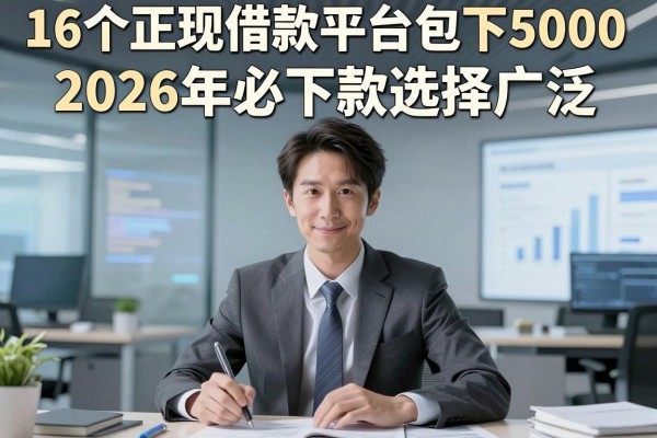 16个正规借款平台包下5000，2026年必下款选择广泛，这5个借钱平台细致拆解！