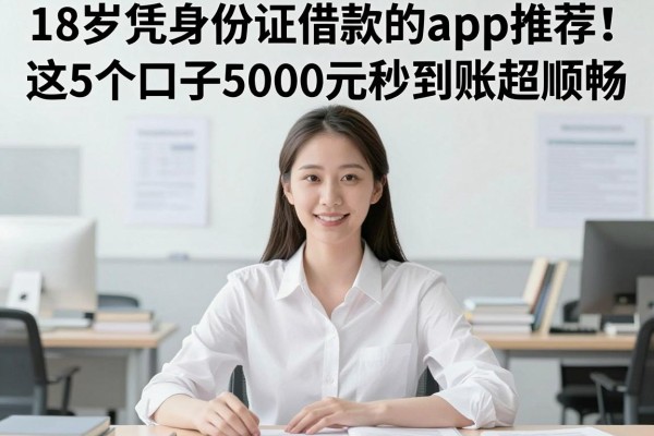 18岁凭身份证借款的app推荐!这5个口子5000元秒到账超顺畅
